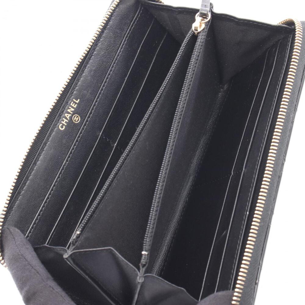 CHANEL Authentic Black Leather Wallet - Picture 3 of 7
